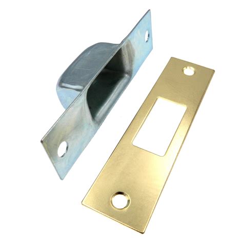 boxed steel striking plate|strike plate housing.